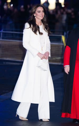 <p>Samir Hussein/WireImage</p> Kate Middleton attends Christmas concert on Dec. 8, 2023