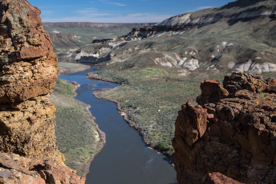 View of the lower Owyhee from April 2016.