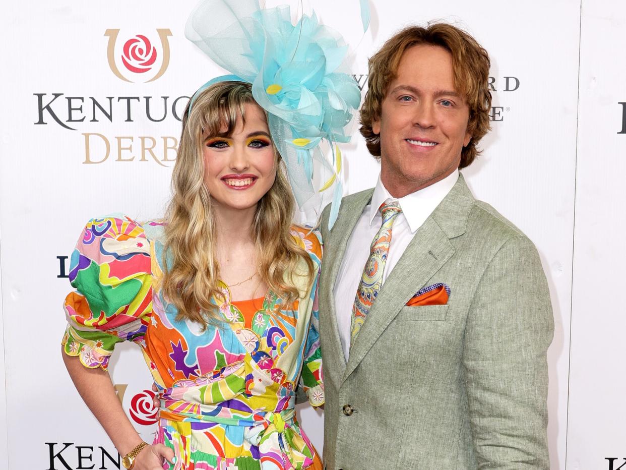 Dannielynn Birkhead and Larry Birkhead attend the 148th Kentucky Derby at Churchill Downs on May 07, 2022 in Louisville, Kentucky