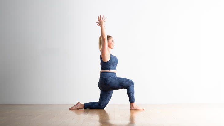 Woman demonstrating Low Lunge