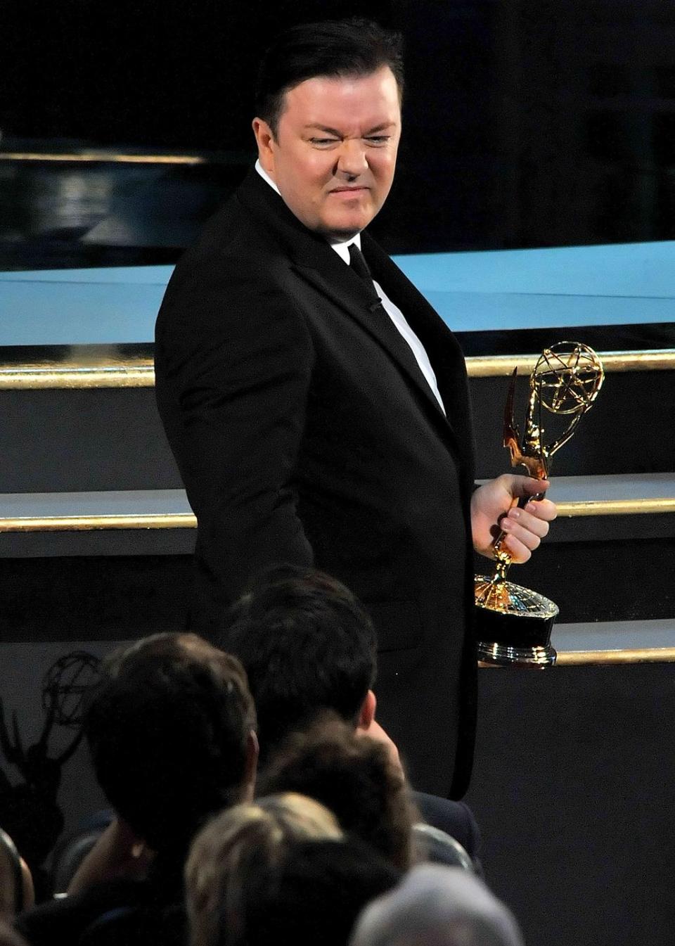 2008: Ricky Gervais Took Back His Emmy