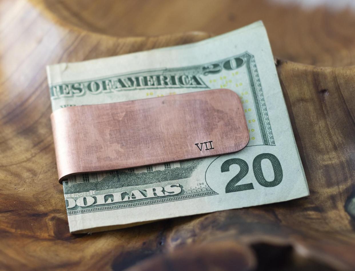 Rustic Copper Money Clip