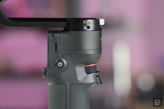 DJI's lightweight RS 3 Mini camera stabilizer is designed to be used with  one hand