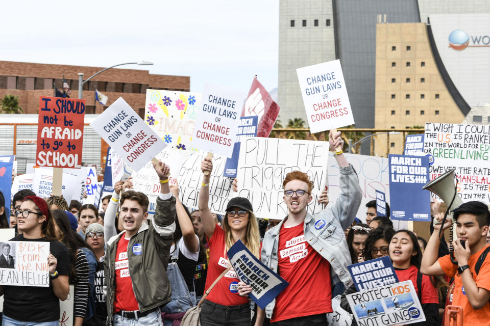 <p>March For Our Lives in Las Vegas, Nevada on March 24, 2018. (Damairs Carter/MediaPunch/IPX) </p>