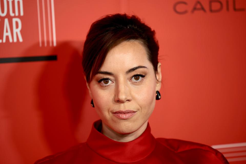 Aubrey Plaza attends the 2023 TIME100 Gala at Jazz at Lincoln Center on April 26, 2023 in New York City.