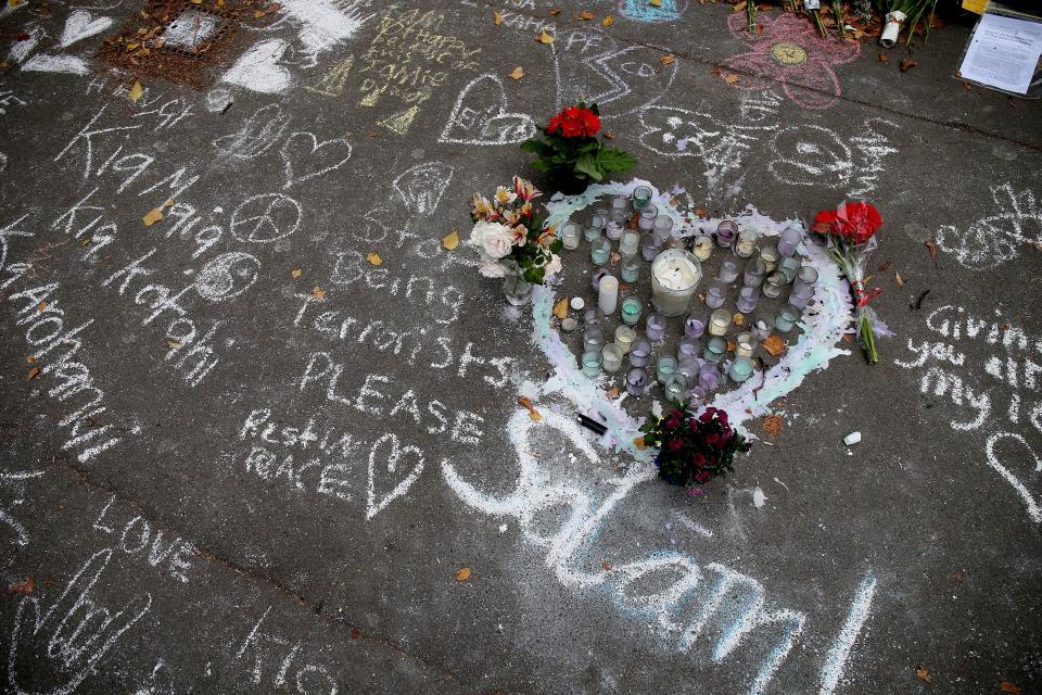 Muestras de cariño tras el atentado de Christchurch. (Getty Images)