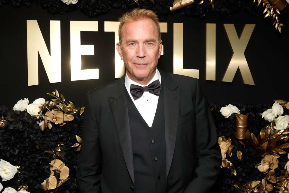 <p>Emma McIntyre/Getty Images for Netflix</p> Kevin Costner on Jan. 7, 2024