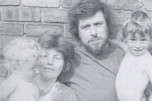 Ricky Tomlinson and his young family