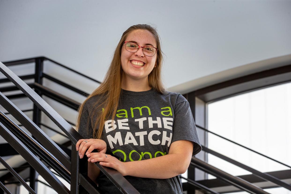 Noelle Wood, a student at Southeastern University In Lakeland, recently donated stem cells through "Be the Match,” a nonprofit that matches patients with donors.