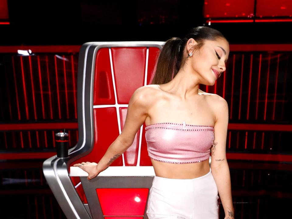 Ariana Grande on season 21 of The Voice.