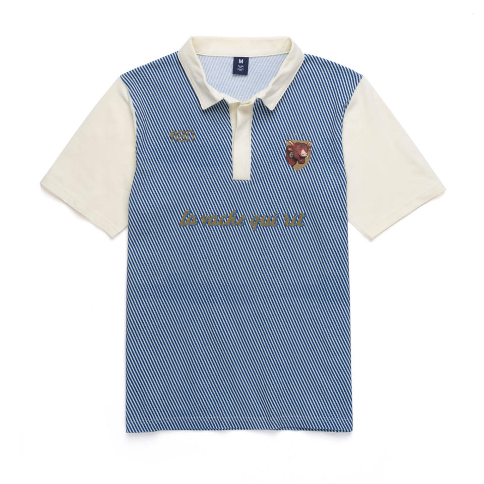 A polo shirt is part of the collection.