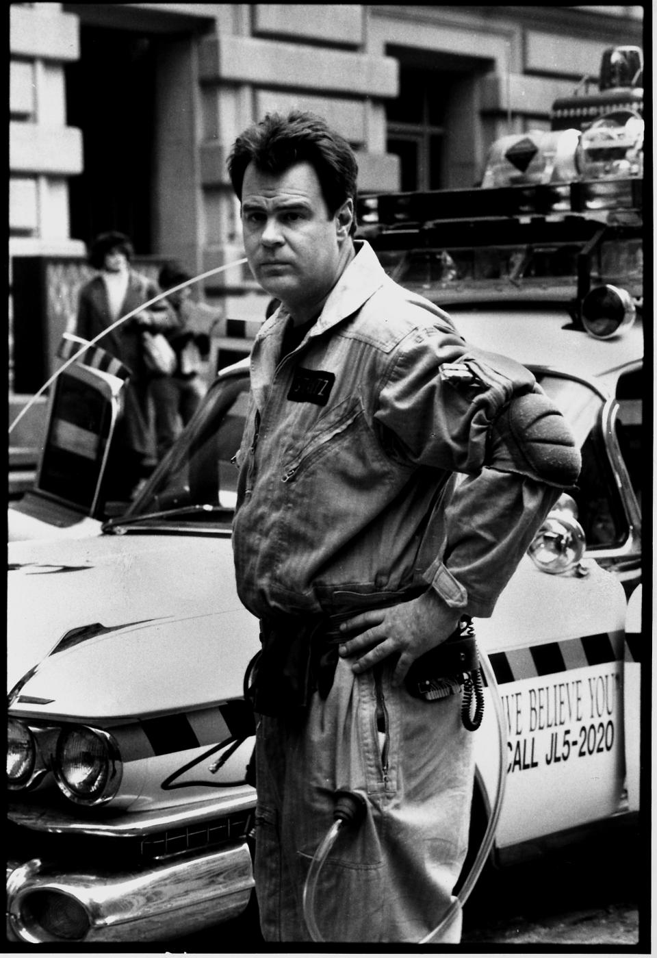 Actor Dan Aykroyd while working on the film Ghostbusters II .  (Photo by Robin Platzer/The LIFE Images Collection via Getty Images/Getty Images)