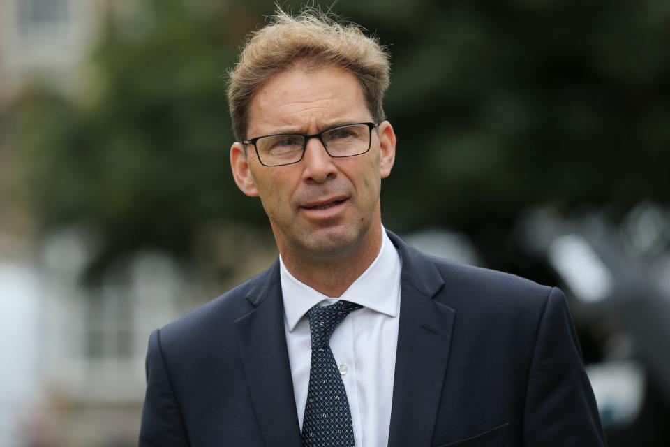 Conservative Party Tobias Ellwood is seen in Westminster near the Houses of Parliament in central London on September 25, 2019. - British MPs return to parliament on Wednesday following a momentous Supreme Court ruling that Prime Minister Boris Johnson's decision to suspend parliament was unlawful. (Photo by ISABEL INFANTES / AFP)        (Photo credit should read ISABEL INFANTES/AFP via Getty Images)