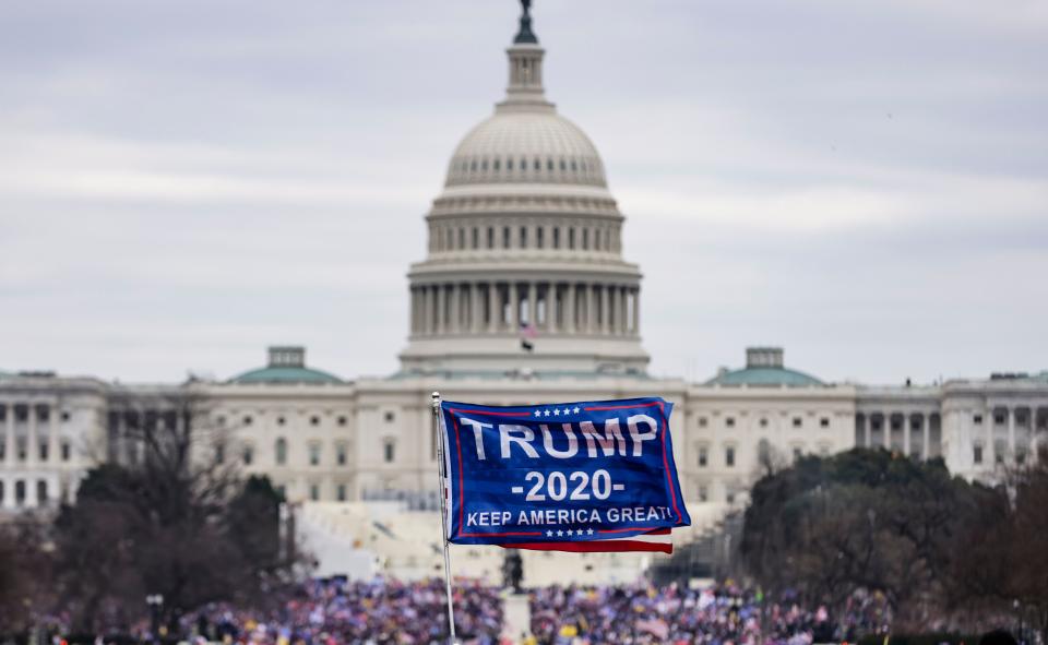 Supporters of Donald Trump storm the U.S. Capitol following a Jan. 6 rally in which the then-president called for action against the 2020 election results. (Photo: Samuel Corum via Getty Images)