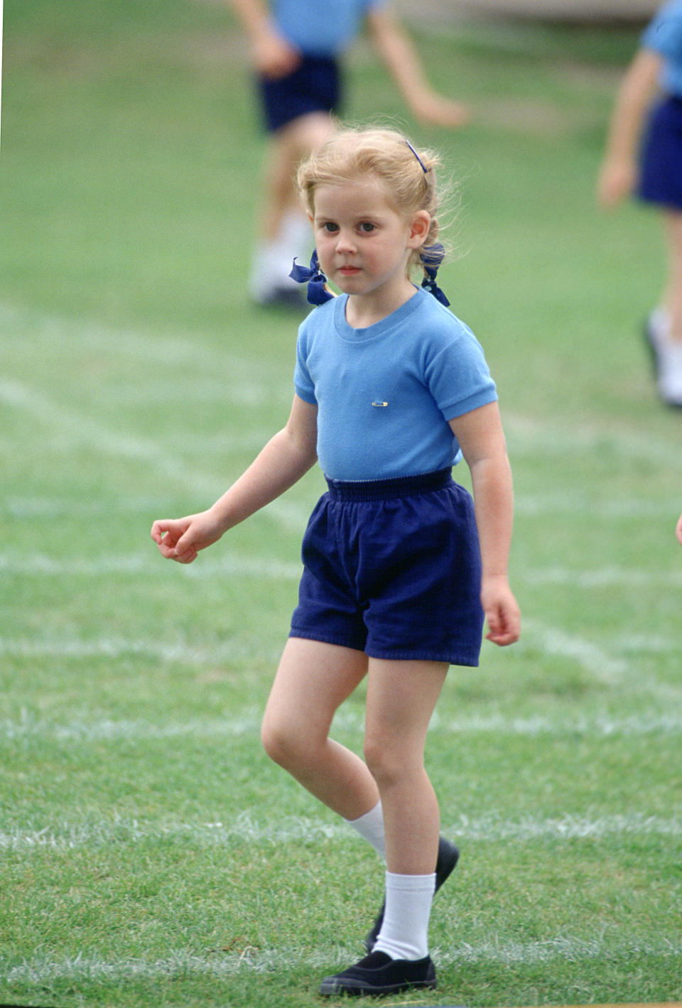 A five-year-old Prince Beatrice at her school sports day in 1993 (Getty Images)