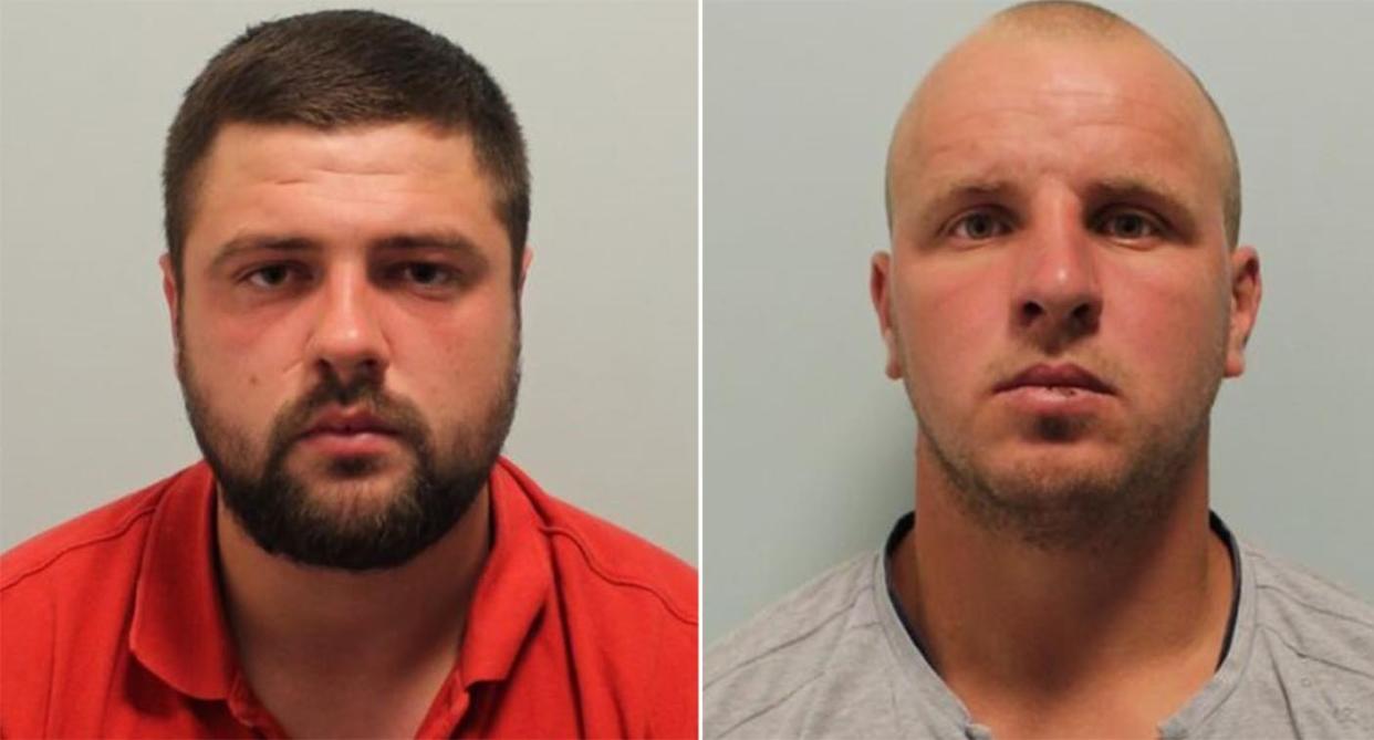 Dmitri Ceban, 28, (left) was jailed for 16 years and Octavian Lupu, 31, (right) who plied the woman with drinks in a nightclub, was handed a 20-year prison sentence. (Met Police)