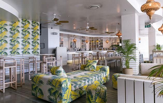 Settle in for cocktails with a beachy vibe at Oceans Dining & Drinks. Photo: Supplied