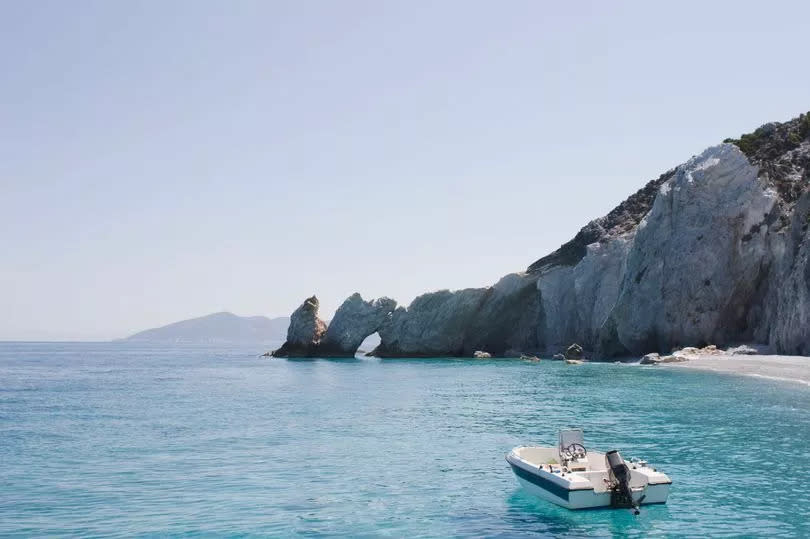 Lalaria Beach in Skiathos, Greece