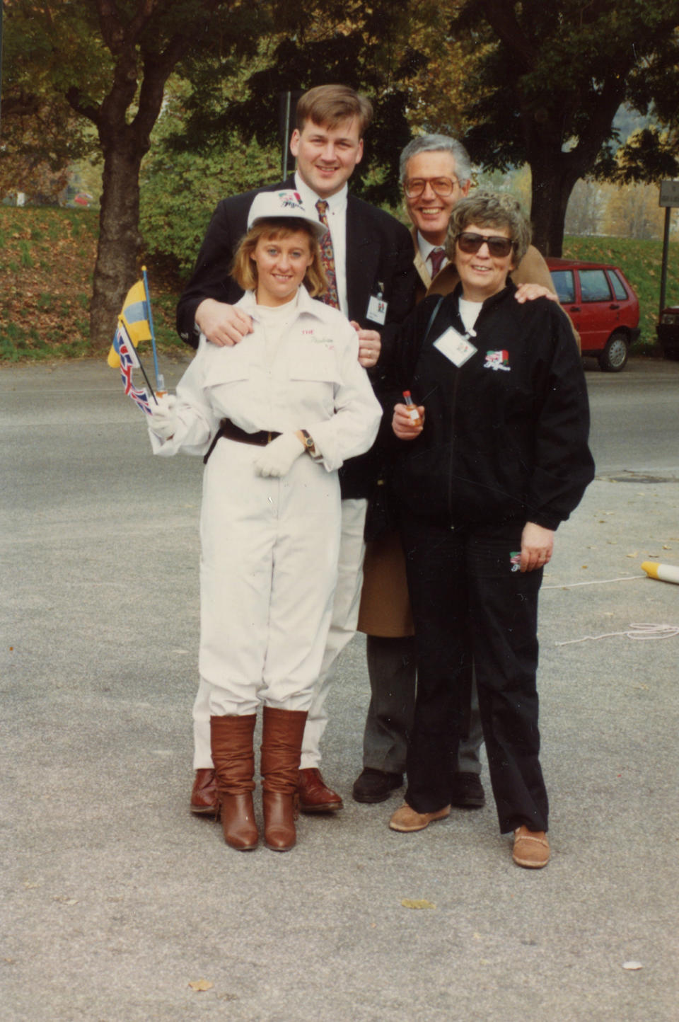 Giulia with friends Liz Hobson, David Hobson and Ennio Tonetta (Collect/PA Real Life)