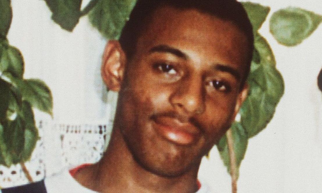 <span>Stephen Lawrence, 18, was stabbed to death by a gang at a bus stop in Eltham in 1993.</span><span>Photograph: Photo News Service/Shutterstock</span>