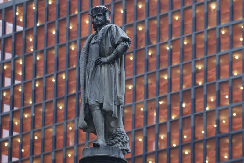 On March 15, 1493, Christopher Columbus returned to Spain after his first voyage to the New World. File Photo by John Angelillo/UPI