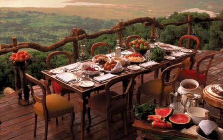 World's Most Amazing Restaurants With a View: Ngorongoro Crater Lodge, Tanzania
