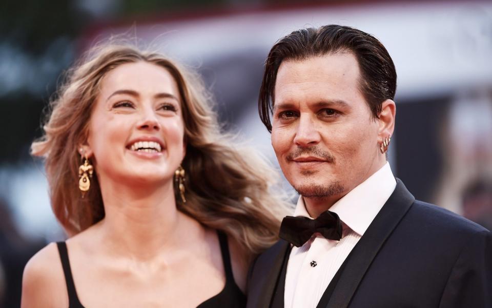 Johnny Depp and Amber Heard at the Venice Film Festival in 2015 - Ian Gavan