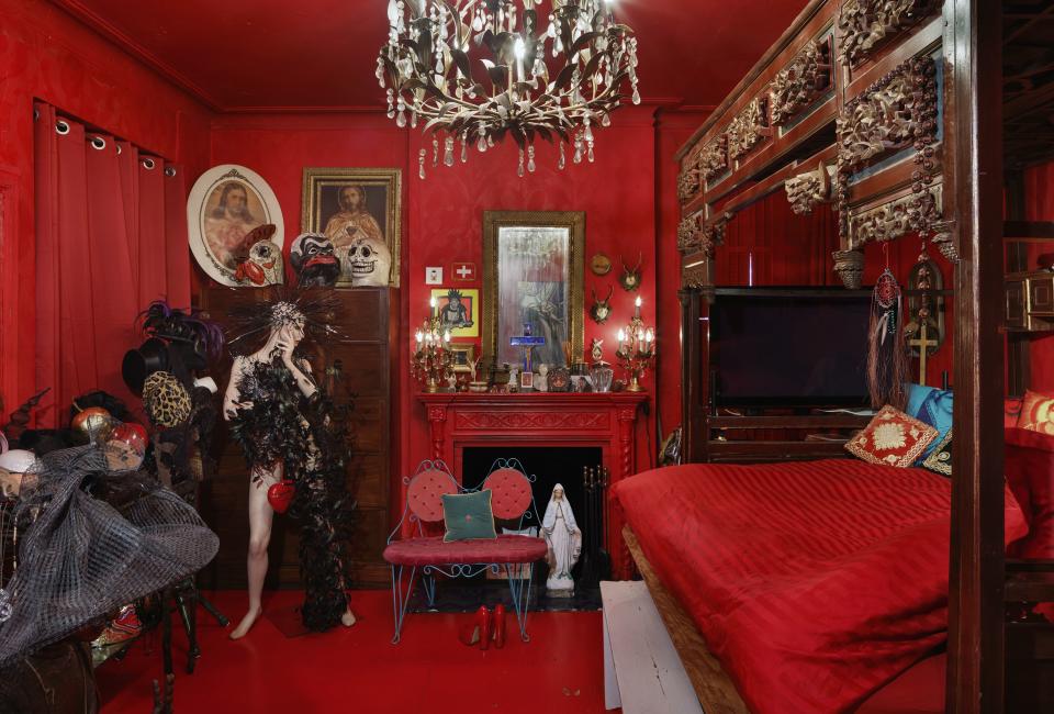 Event producer Susanne Bartsch is known for her extravagant parties and avant-garde fashion sense. Her home in the Chelsea has interiors to match her larger-than-life persona.