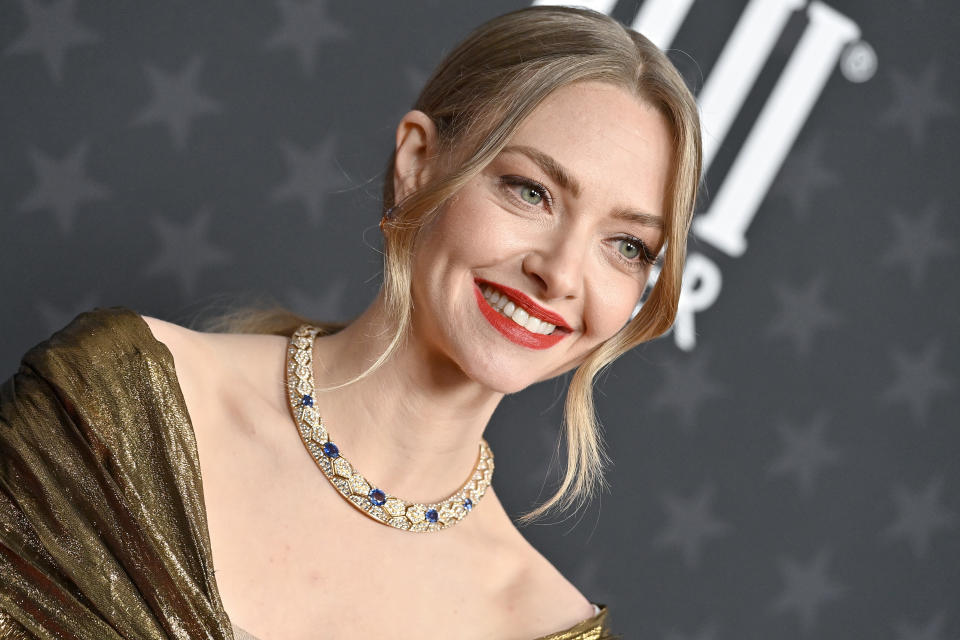 LOS ANGELES, CALIFORNIA - JANUARY 15: Amanda Seyfried attends the 28th Annual Critics Choice Awards at Fairmont Century Plaza on January 15, 2023 in Los Angeles, California. (Photo by Axelle/Bauer-Griffin/FilmMagic)