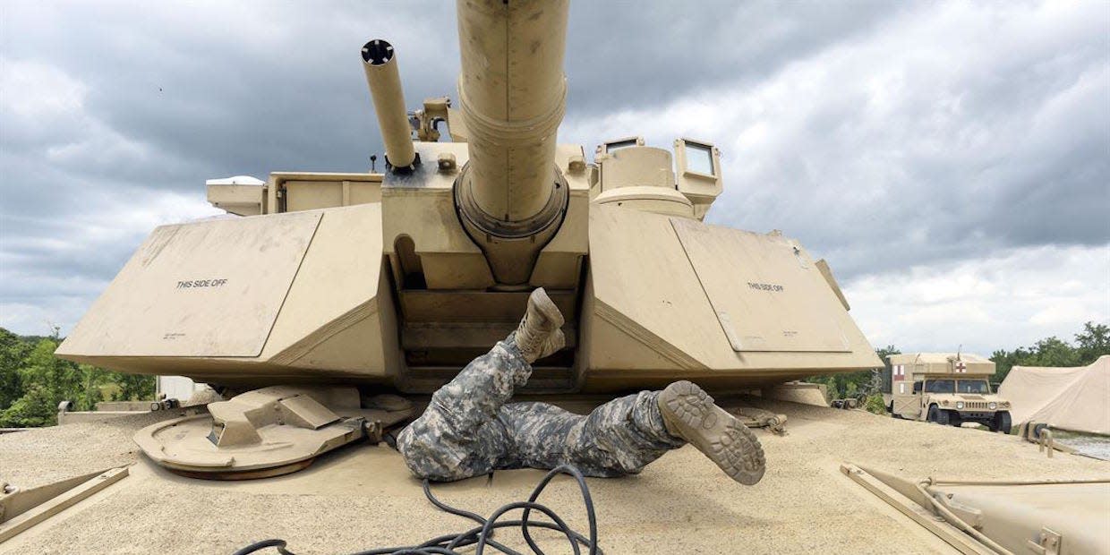 US military life Abrams tank US Army