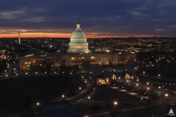 The United States Capitol building.