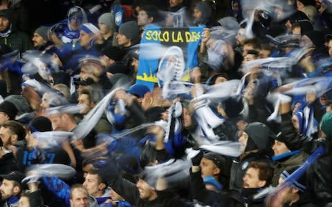 Atalanta fans celebrate - Credit: ACTION IMAGES