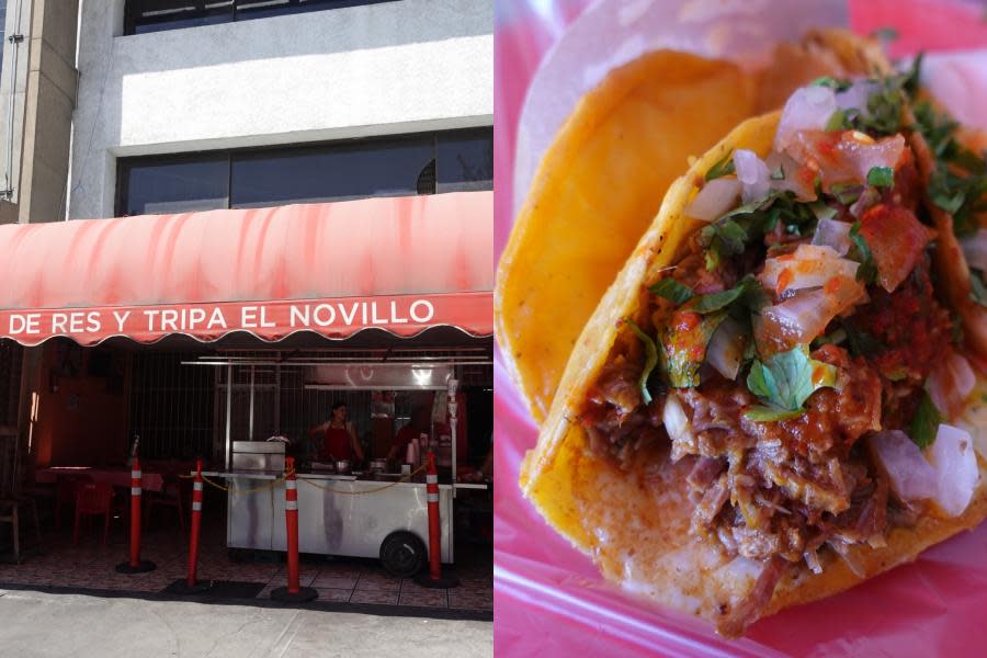 “Tacos de birria El Novillo” en Tijuana recibe un 8.2 por su quesabirria doradita