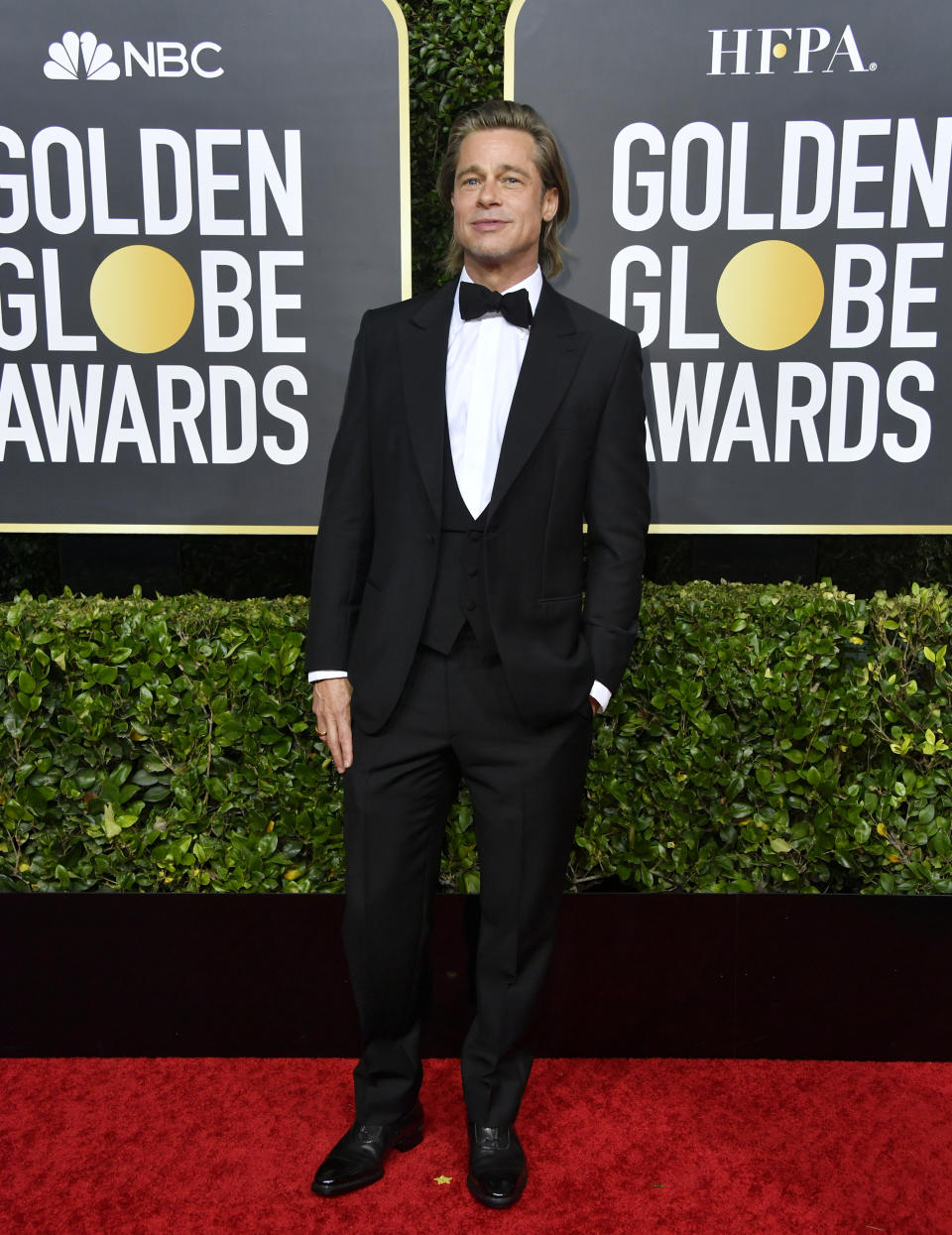 BEVERLY HILLS, CALIFORNIA - JANUARY 05: Brad Pitt attends the 77th Annual Golden Globe Awards at The Beverly Hilton Hotel on January 05, 2020 in Beverly Hills, California. (Photo by Frazer Harrison/Getty Images)