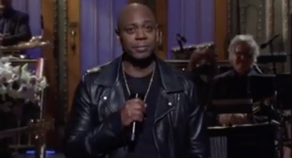 Dave Chappelle's Saturday Night Live monologue offered his typically unfiltered commentary about Kanye West and antisemitism. (Photo: NBC/YouTube)