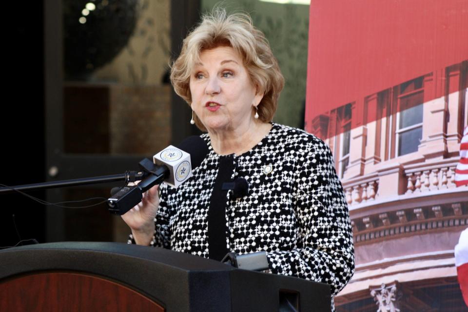 Texas Secretary of State Jane Nelson visited El Paso on Tuesday, Feb. 20, 2024, as part of her statewide voter education tour ahead of the Super Tuesday primary on March 5. Nelson is promoting a new website, TexasVotes.com, aimed at preparing voters to go to the polls.