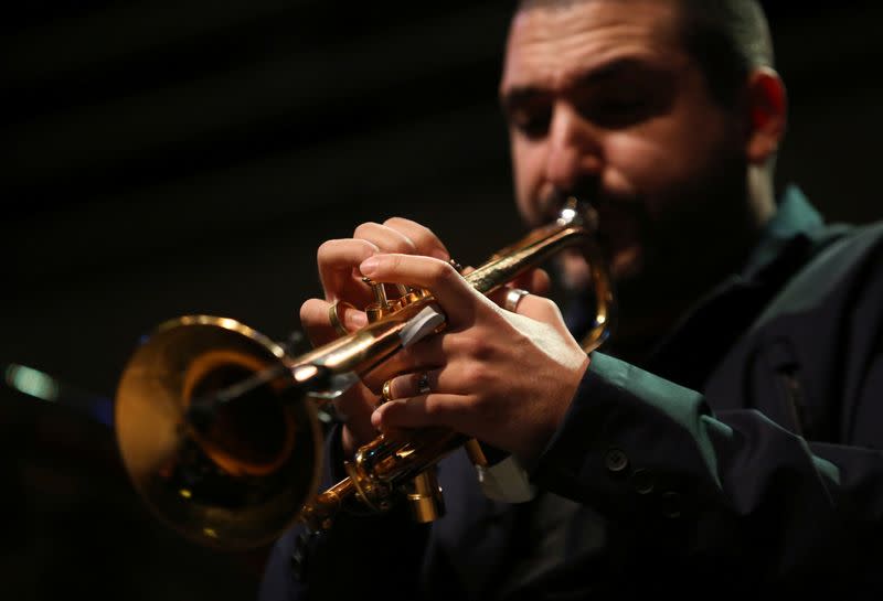 French-Lebanese trumpet player and composer Ibrahim Maalouf performs in Beirut