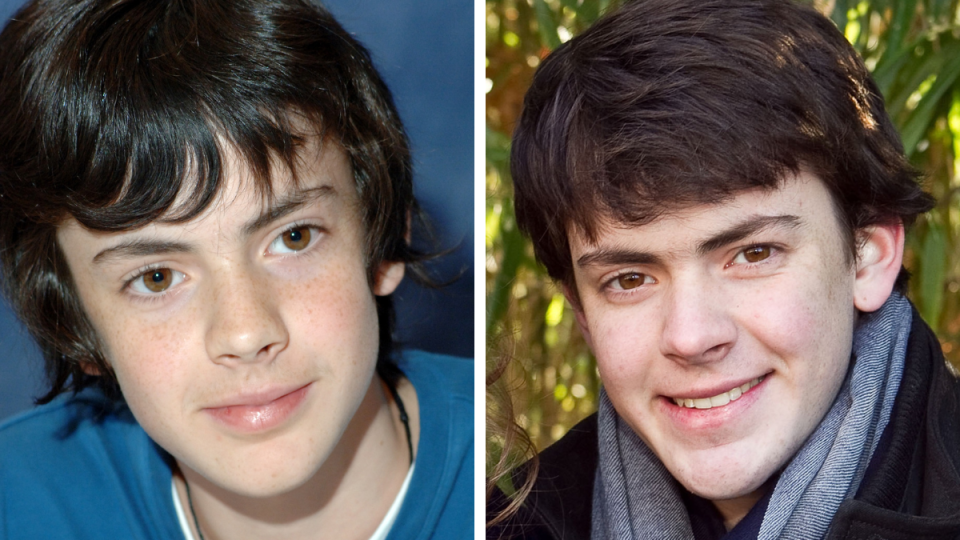 Skandar Keynes in 2005 and 2010