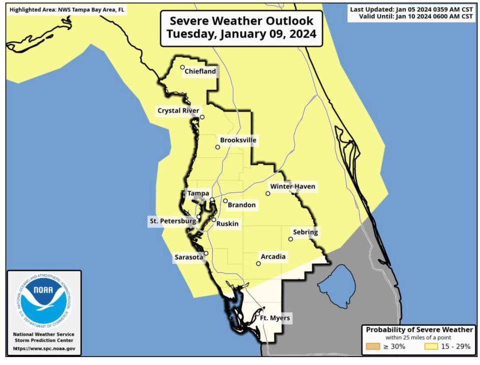 Sarasota and Manatee could see severe weather from cold fronts Saturday ...