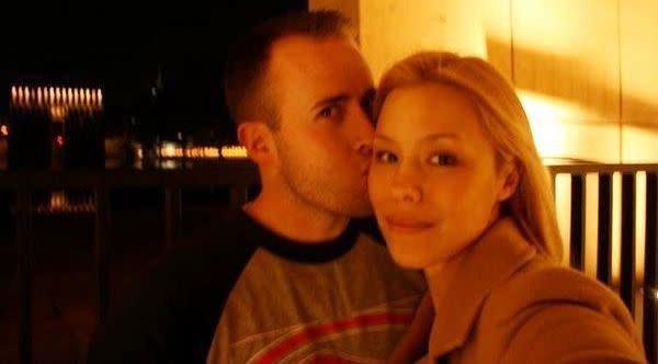 An undated photo of Travis Alexander and Jodi Arias that she posted to her MySpace page. According to the caption, the photo was taken in Oklahoma City, Oklahoma, in March 2008.