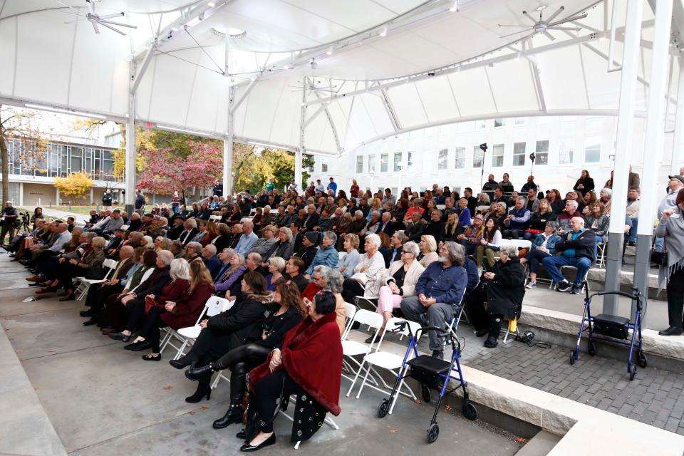 Images from the official opening of the new John Goodman Amphitheatre at Missouri State University on October 30, 2022. 