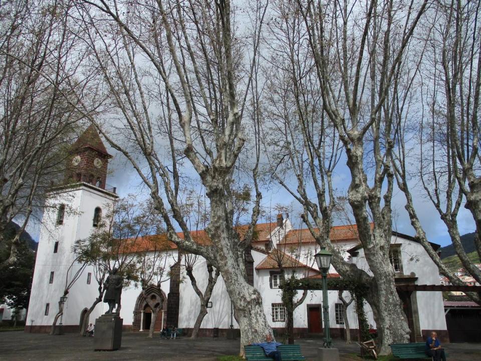 La plaza principal de Machico, al este de Madeira.