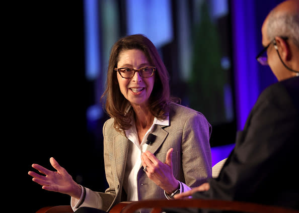 Abigail Johnson ist CEO von Fidelity Investments. - Copyright: Barry Chin/The Boston Globe via Getty Images