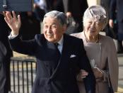 <p>The former emperor and empress stepped back in 2019 for to Akihiko's ill health, abdicating to let their son, Naruhito, claim the throne. The decision made him the first Japanese emperor in <a href="https://www.wsj.com/articles/japan-emperor-expresses-doubts-about-age-health-1470637649" rel="nofollow noopener" target="_blank" data-ylk="slk:over 200 years;elm:context_link;itc:0;sec:content-canvas" class="link ">over 200 years</a> to abdicate. <br></p>