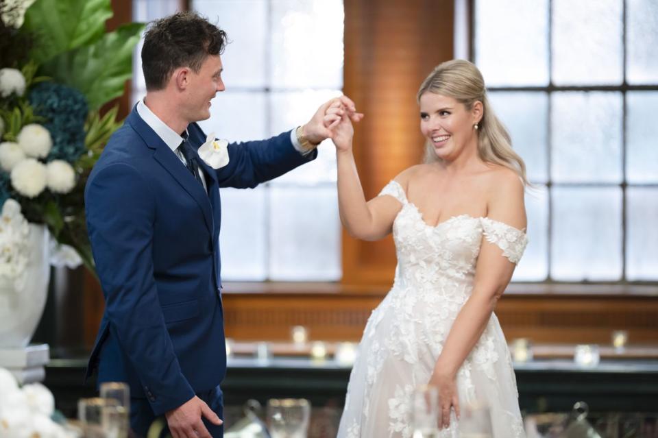 Married AT First Sight's Jackson and Olivia on their wedding day 