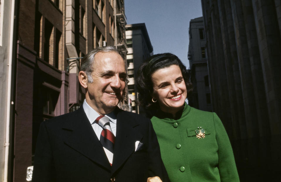 Bertram Feinstein and Dianne Feinstein (Bettmann Archive / Getty Images)