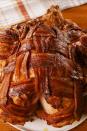 <p>Oh YES. WE. DID.</p><p>Get the recipe from <a href="https://www.delish.com/cooking/recipe-ideas/a24443634/bacon-wrapped-turkey-recipe/" rel="nofollow noopener" target="_blank" data-ylk="slk:Delish;elm:context_link;itc:0;sec:content-canvas" class="link ">Delish</a>.</p>