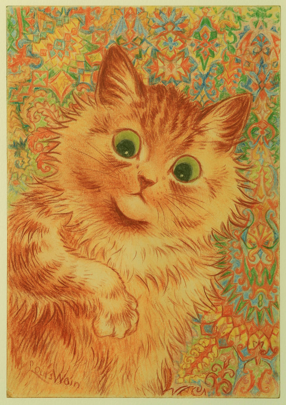 A painting by Louis Wain (Bethlem Museum of the Mind/PA)
