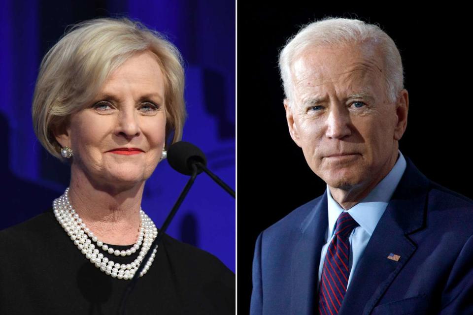 FilmMagic; Tom Brenner/Getty Images Cindy McCain; Joe Biden