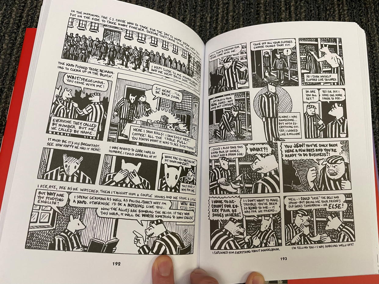 Pages from the graphic novel 